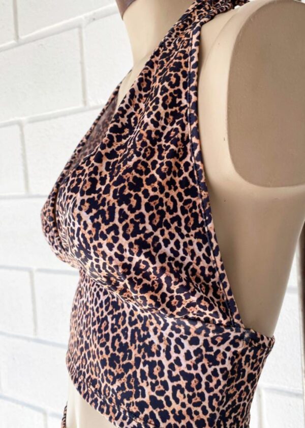 Top Microfibra Animal Print para Atar - Imagen 2