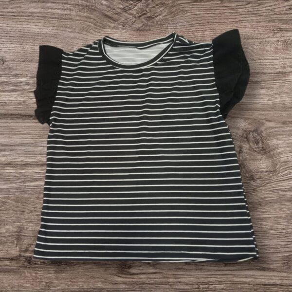Musculosa Modal Rayada C/Broderie