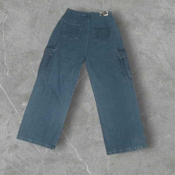 Jeans Baggy Cargo Azul - Imagen 3