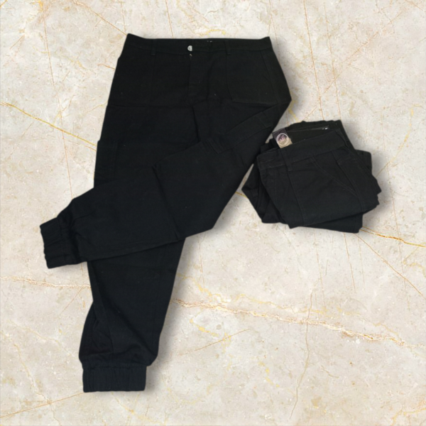 Jeans Babucha Cargo Negro - Imagen 4