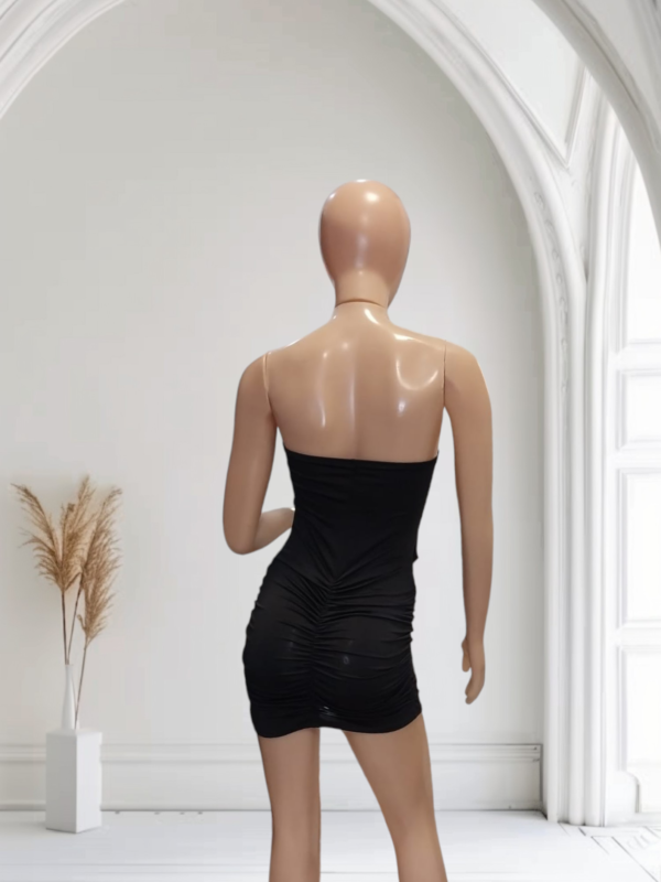 Vestido Microfibra Straple con Argolla - Imagen 5