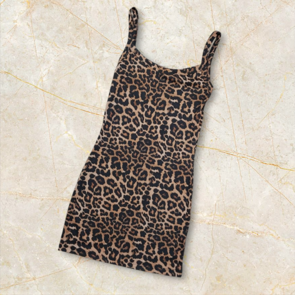 Vestido Animal Print Corto - Imagen 4