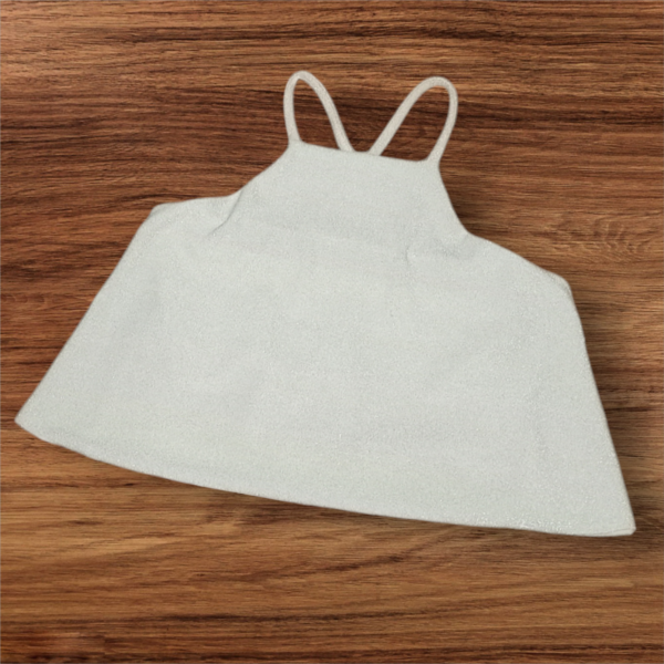 Top Musculosa Blanco Gliter Bretel Cruzado Atras - Imagen 4