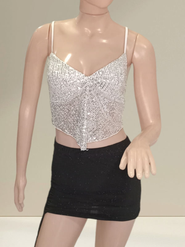 Top Lentejuela C/Nudo