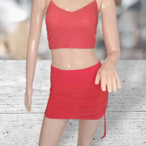 Pollera Ity Gliter Mini Tiras Lateral
