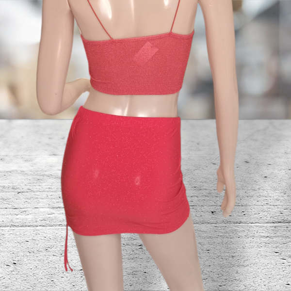 Pollera Ity Gliter Mini Tiras Lateral - Imagen 3