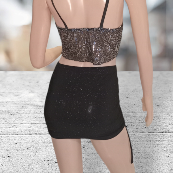 Pollera Ity Gliter Mini Tiras Lateral - Imagen 5