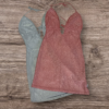 Vestido Crep Gliter Marylin Escote Profundo Atar - Imagen 5