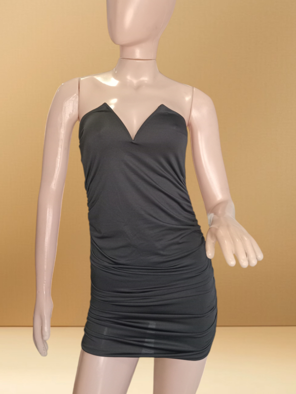 Vestido Straple Microfibra Pecho