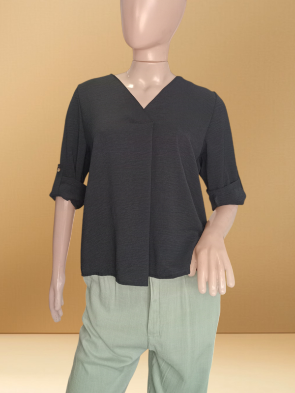 Blusa Pinza Manga Regulable