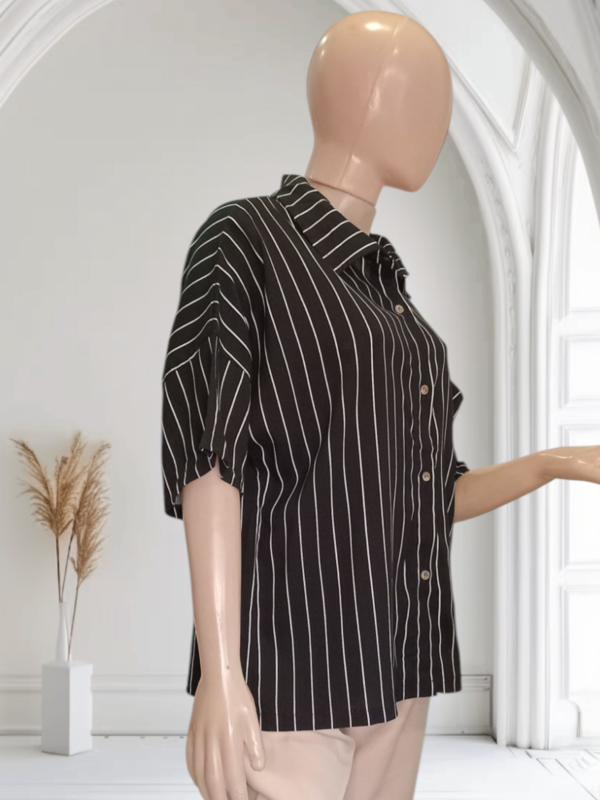 Camisa Rayada Lino - Imagen 2